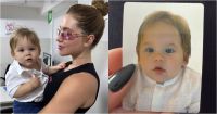 Virginia leva filho caçula para renovar o passaporte; confira