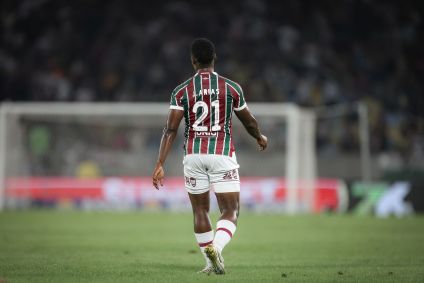 Arias em sua despedida do Fluminense
