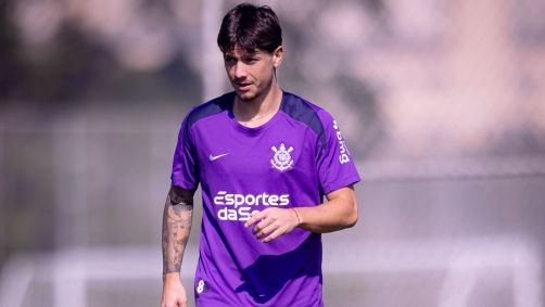 Rodrigo Garro em treino do Corinthians