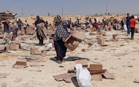 Palestinos em Gaza
