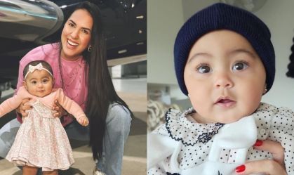 Graciele Lacerda se declara para filha com Zezé: "Não canso de olhar"