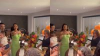 Gracyanne e Belo se reencontram em aniversário da mãe do cantor