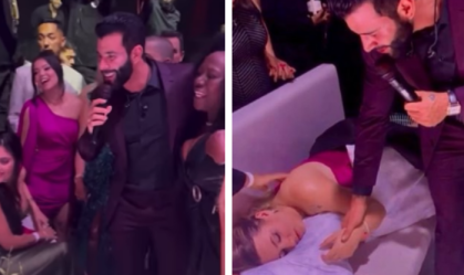 Convidada de Éder Militão viraliza ao dormir durante show de Gusttavo Lima