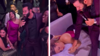 Convidada de Éder Militão viraliza ao dormir durante show de Gusttavo Lima