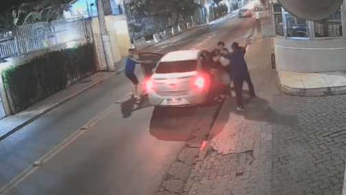 imagens vídeo assalto na zona sul de SP