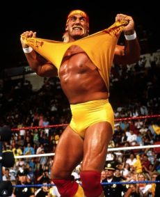 Hulk Hogan, lenda da luta.