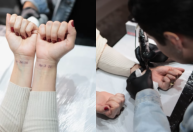 Tatuagem coletiva em igreja de Balneário Camboriú gera polêmica nas redes