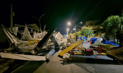Ciclone deixa devastação com ventos de mais 100 km/h em SP; veja fotos
