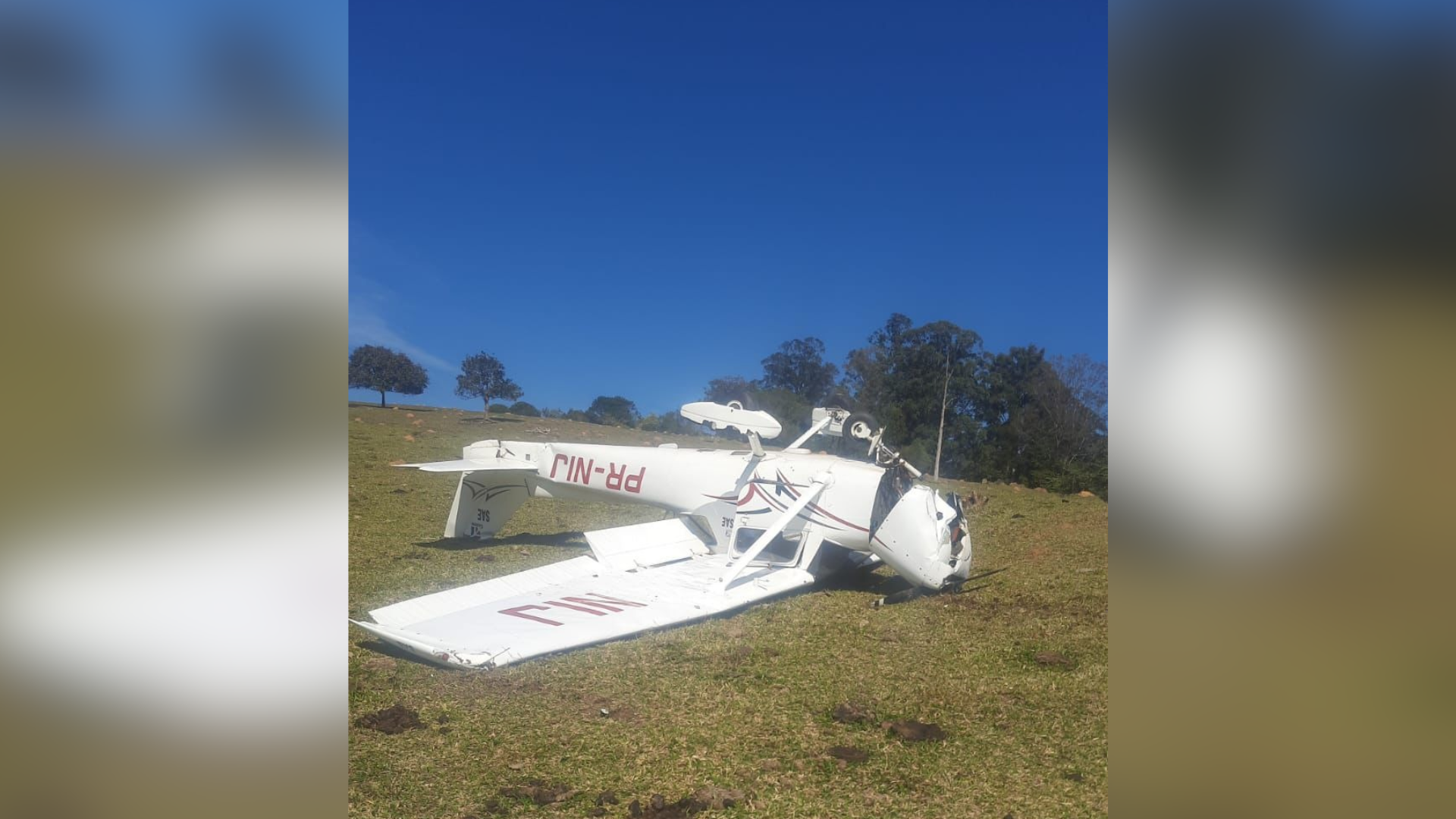 Avião pouso Jundiaí (SP)