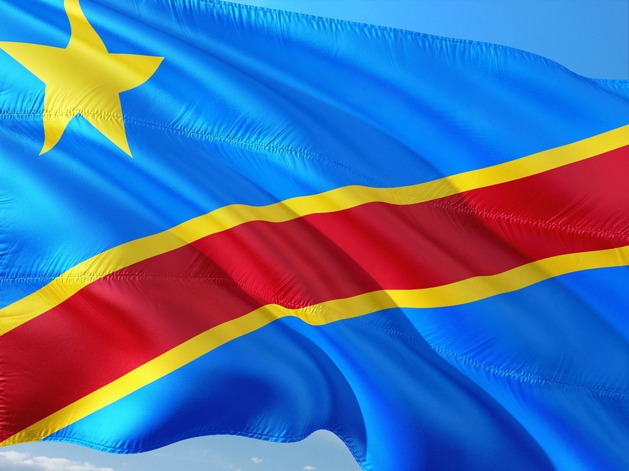 Bandeira da República Democrática do Congo - RD Congo
