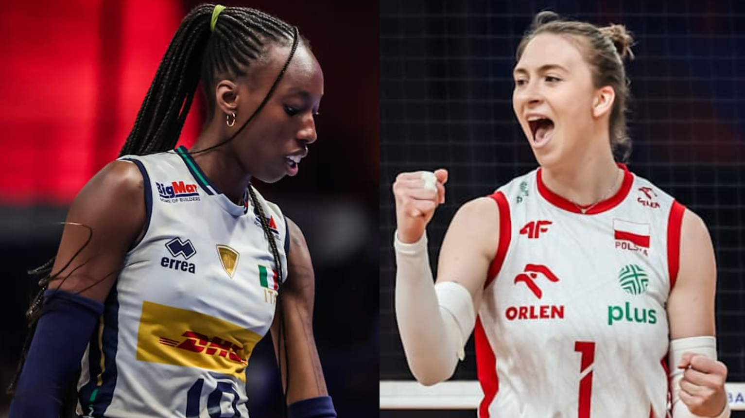 Egonu e Gryka se enfrentarão na semi da Liga das Nações Feminina de Vôlei