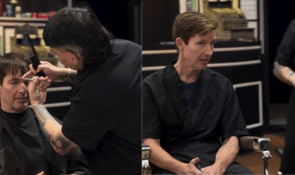 Antes de show, James Blunt corta cabelo no centro de São Paulo