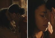 "Guerreiros do Sol": beijo e romance marcam reencontro de Jânia e Otília