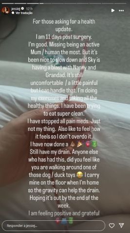 Jessie J falou sobre processo de recuperação • Instagram/Jessie J