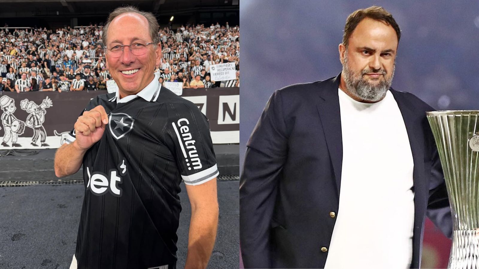 John Textor e o empresário Evangelos Marinakis