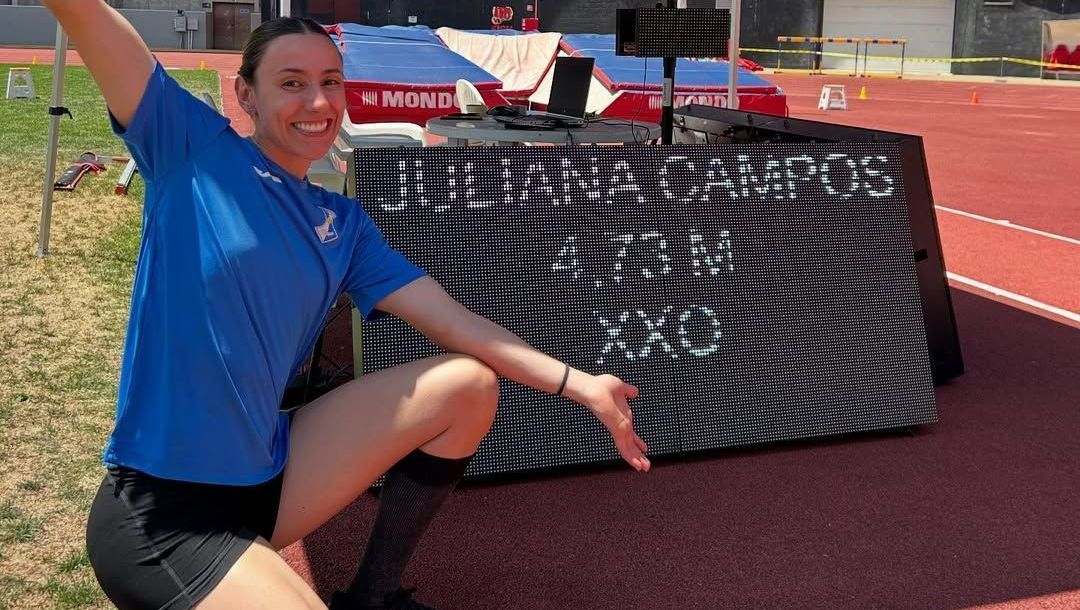 Juliana Campos, destaque do Brasil no salto com vara