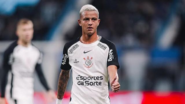 Kayke, jogador do Corinthians, em partida contra o Grêmio