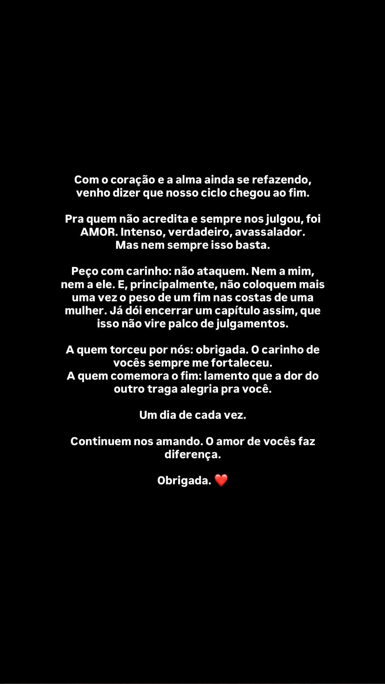 Lorena Maria anunciou o término do seu noivado com o cantor MC Daniel • Instagram/Lorena Maria