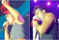 Luan Santana morde calcinha de fã ao achar que era comestível; assista