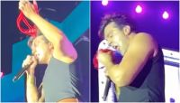 Luan Santana morde calcinha de fã ao achar que era comestível; assista