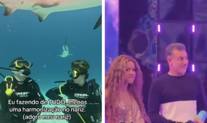 Luciano Huck brinca em vídeo: "Fazendo tudo, menos harmonização no nariz"