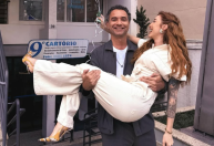 Marco Luque e Jéssica Correia se casam no cartório: "Pulamos de fase"