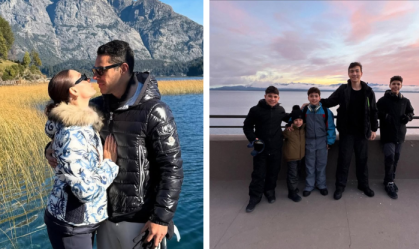 Marcus Buaiz mostra viagem com Isis Valverde e os filhos; veja fotos
