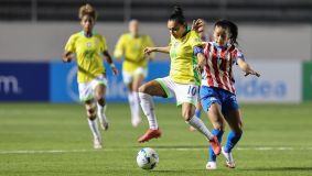 Marta em campo pela Copa América Feminina