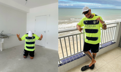 MC Binn celebra compra de apartamento na praia: "Sonho desde criança"