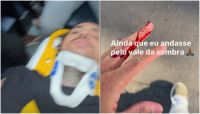 MC Livinho sofre acidente de trânsito e perfura pulmão: "Cuspi sangue"