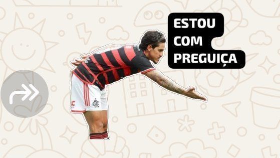 Figurinha de WhatsApp brinca com a situação de Pedro