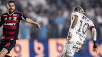 Neymar marca primeiro gol com bola rolando desde retorno ao Santos
