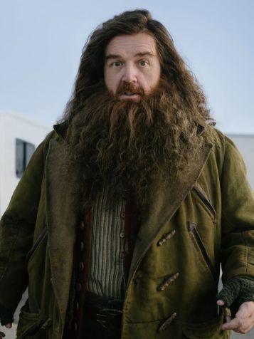 Nick Frost como Rúbeo Hagrid • Divulgação/ HBO