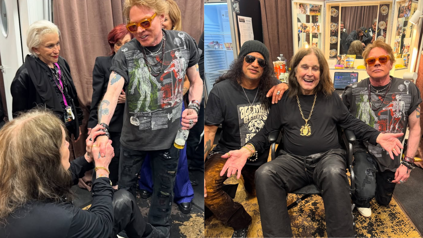 Ozzy Osbourne mostra 1º encontro com Axl Rose: “Verdadeiro cavalheiro”