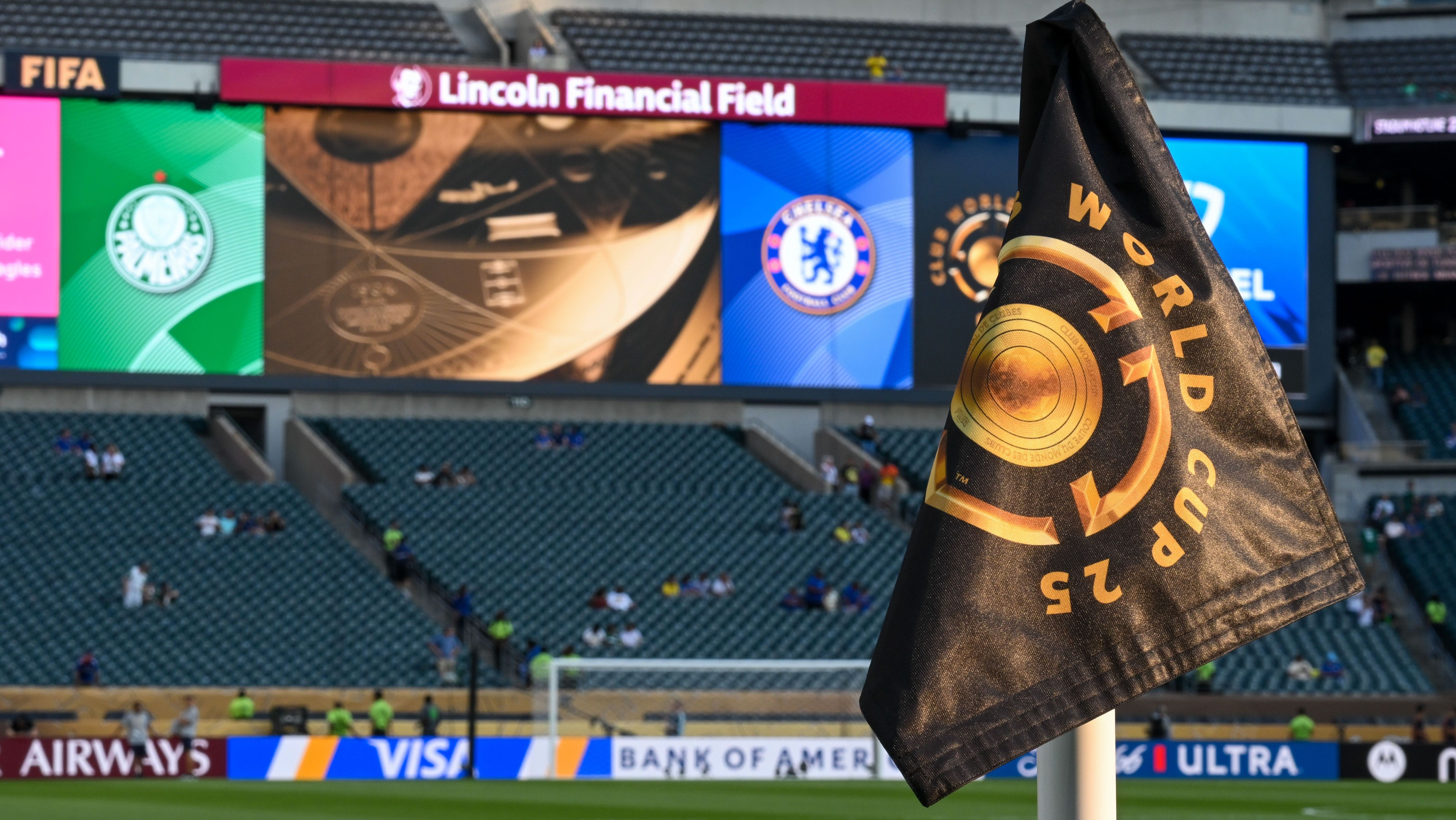 Lincoln Financial Field antes de Palmeiras x Chelsea pelo Mundial de Clubes