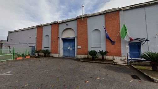 Exterior da Casa Penitenciária Germana Stefanini, também conhecida como prisão feminina de Rebibbia