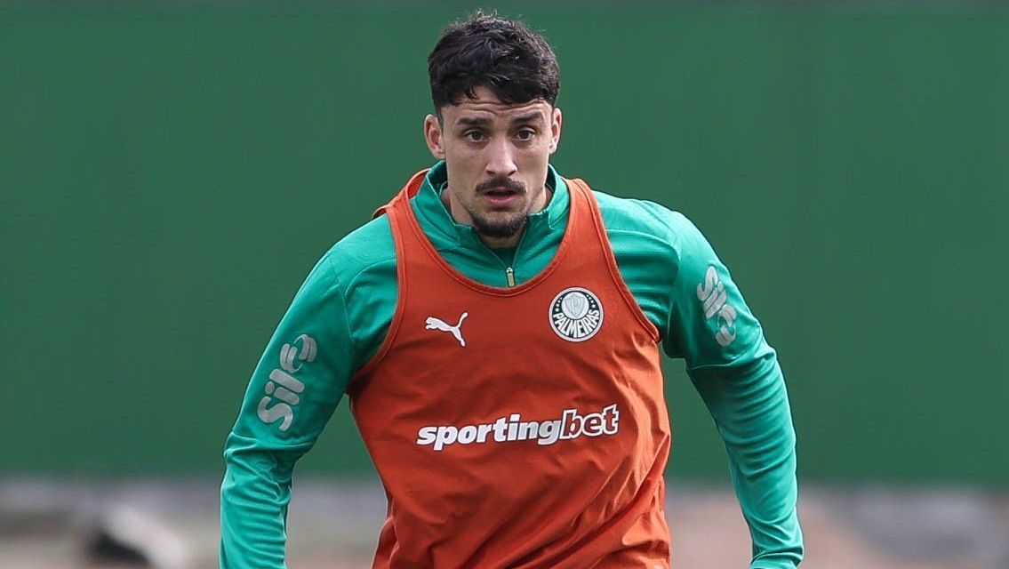 Piquerez em treino do Palmeiras