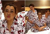 Preta Gil faz festa do pijama com amigas em meio a tratamento do câncer