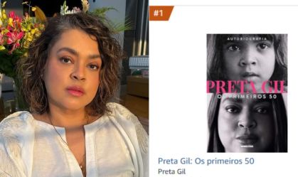 Autobiografia de Preta Gil é livro mais vendido em lista de plataforma