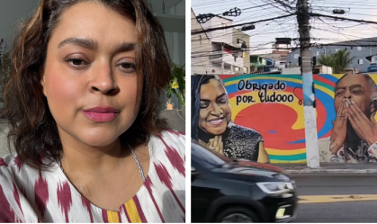 Preta Gil recebe homenagem em mural de São Paulo