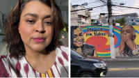 Preta Gil recebe homenagem em mural de São Paulo