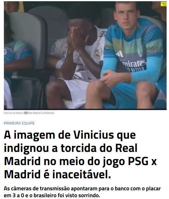 "Real Madrid Confidencial" detonou Vinícius Júnior