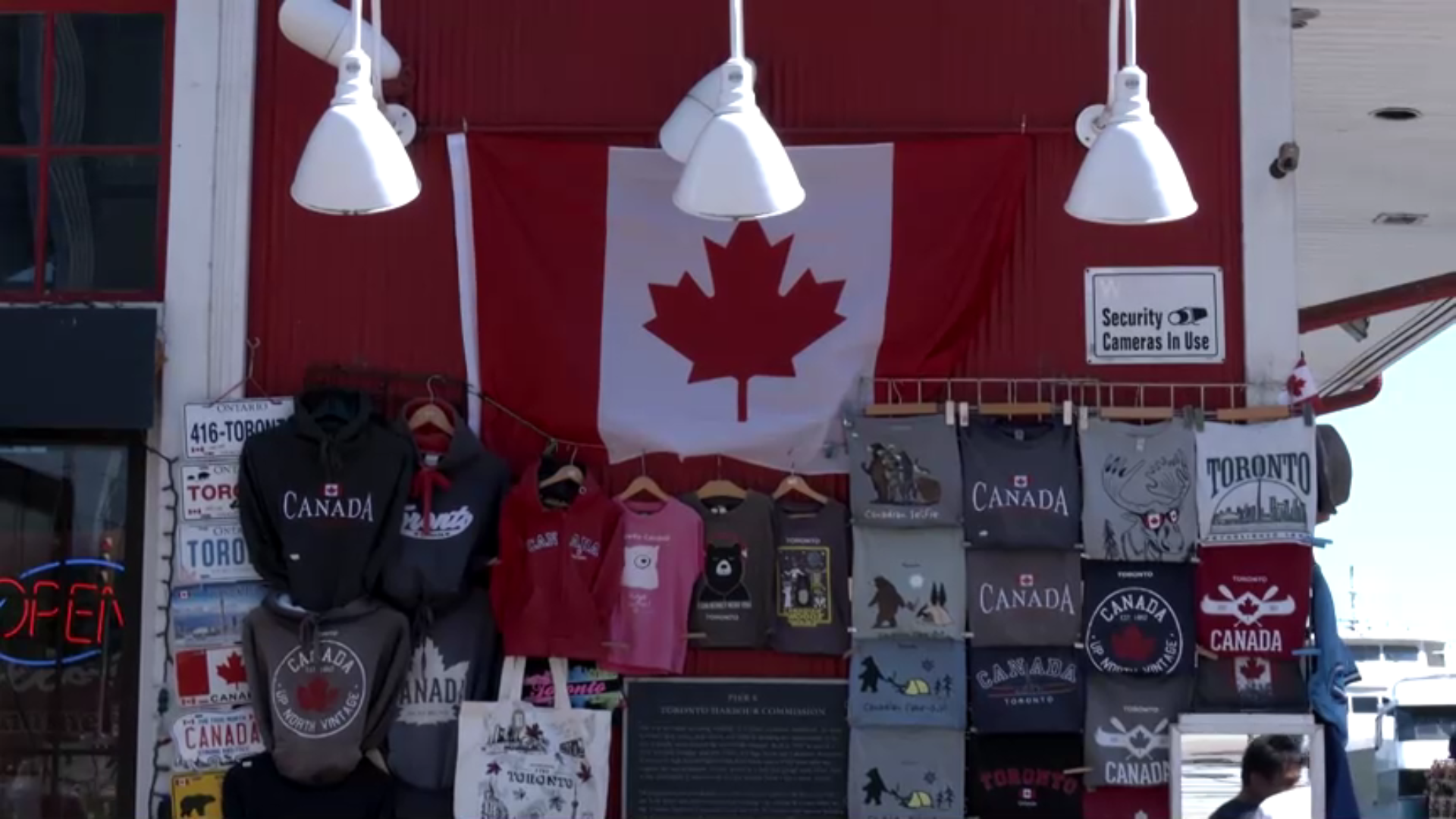 Produtos canadenses no centro de Toronto