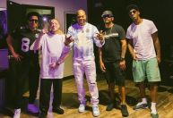 Racionais MC’s e Busta Rhymes se encontram em estúdio nos EUA