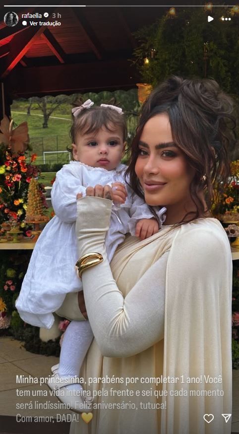 Rafaella Santos é madrinha da sobrinha Helena • Instagram/Rafaella