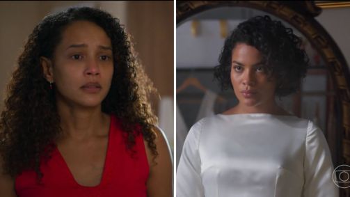 Raquel (Taís Araújo) e Maria de Fátima (Bella Campos) em "Vale Tudo"