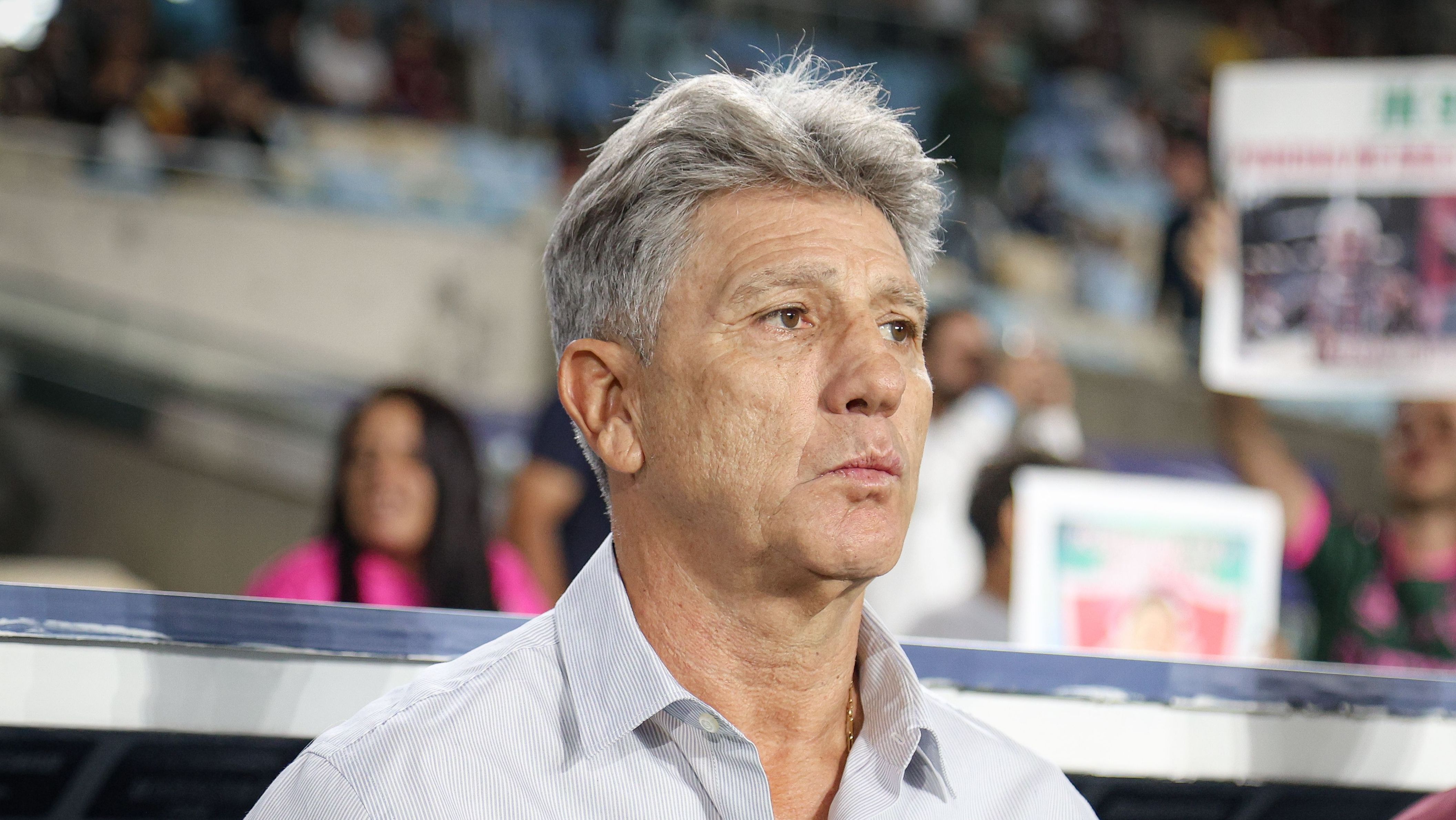 Renato Gaúcho durante a derrota do Fluminense para o Palmeiras, no Maracanã