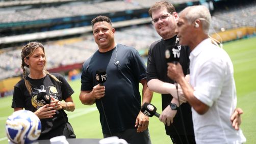 Ronaldo e Romário participam de transmissão da CazéTV no Mundial de Clubes
