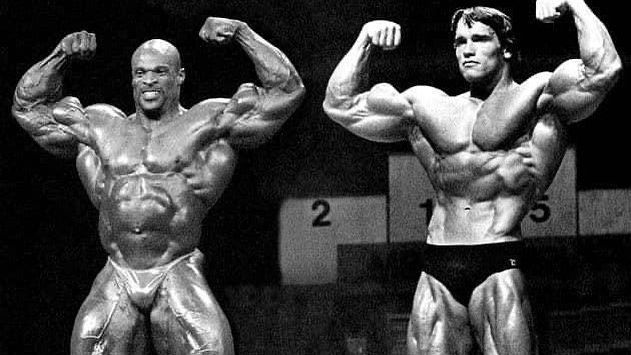 Ronnie Coleman e Arnold Schwarzenegger