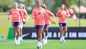 Treino da Seleção Brasileira antes da Copa América Feminina